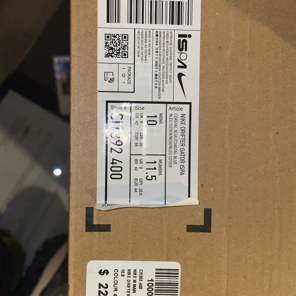 Nike Ispa Drifter Coastal Blue Size 10 - Picture 3 of 10